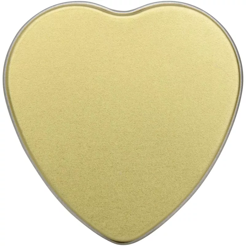 Blissful świeca w puszce w kształcie serca o zapachu wanilii - Różowe złoto (12635340)