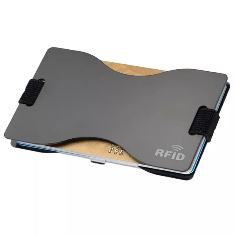 Etui na karty z ochroną RFID GLADSTONE - czarny (041703)