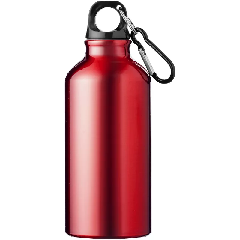 Oregon butelka 400 ml z karabińczykiem aluminium z recyklingu RCS - Czerwony (10073821)