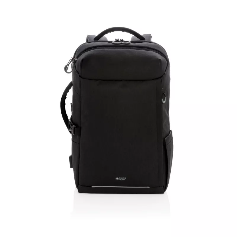 Torba sportowa, podróżna Swiss Peak AWARE™ RPET - czarny (P763.141)