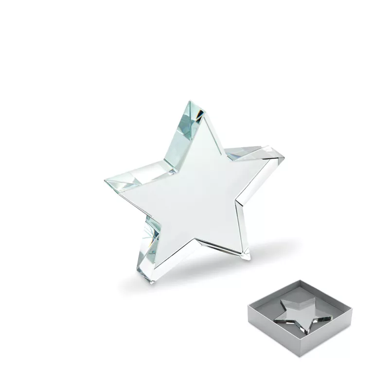 Statuetka szklana gwiazda STARWARD - Przezroczysty (MO2660-22)