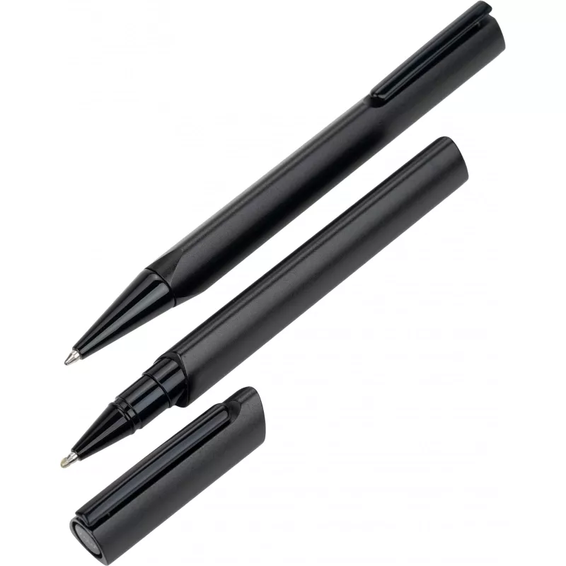 Zestaw piśmienny długopis i pióro kulkowe CAP D AGDE MoLu - czarny (438503)