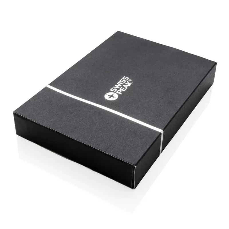 Zestaw piśmienny  pióro kulkowe z touch penem oraz długopis Swiss Peak - czarny, srebrny (P610.430)