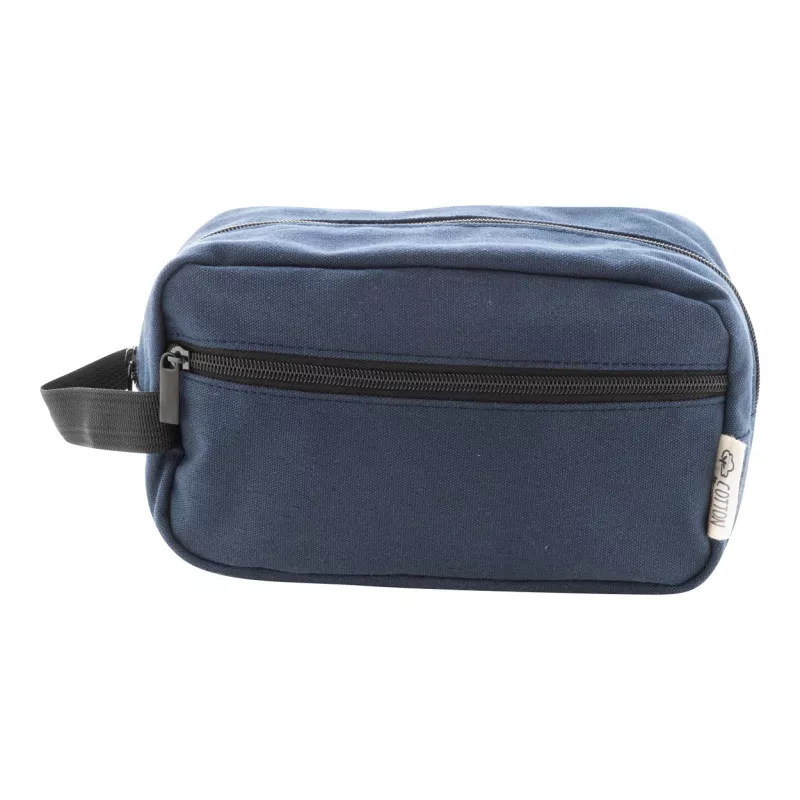 Rebyss Beauty kosmetyczka z płótna poddanego recyklingowi - ciemno niebieski (AP808298-06A)