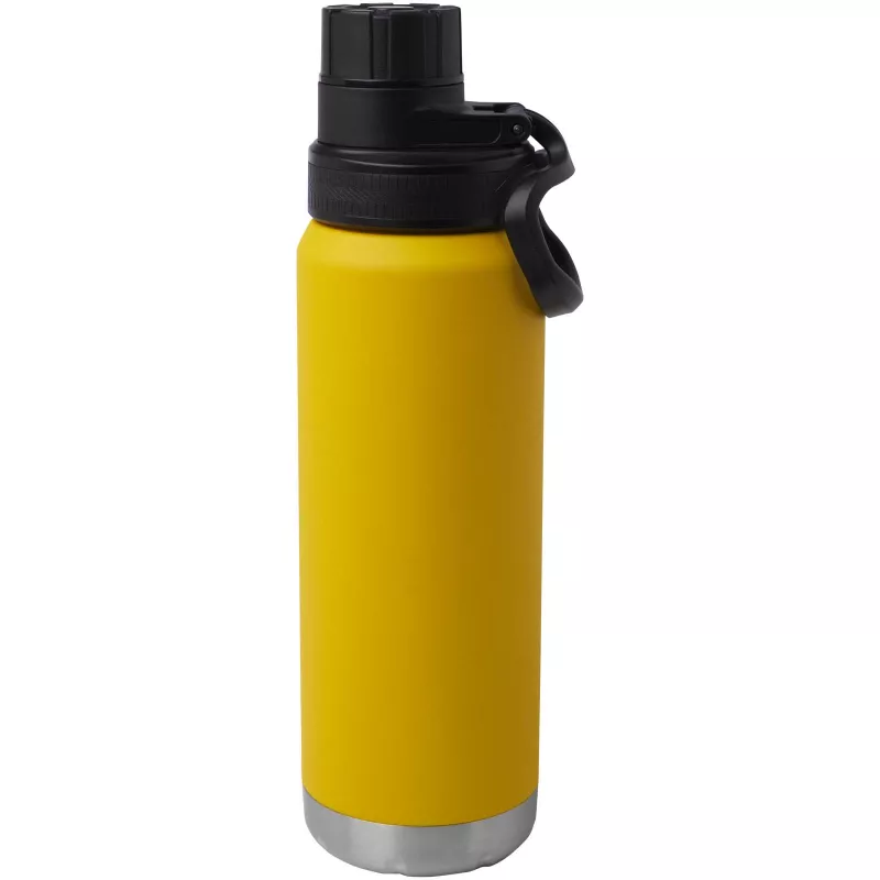 Butelka Fortis z recyklingowanej stali nierdzewnej, z miedzianą izolacją próżniową, o pojemności 700 ml, z certyfikatem RCS - Ochre (10084212)