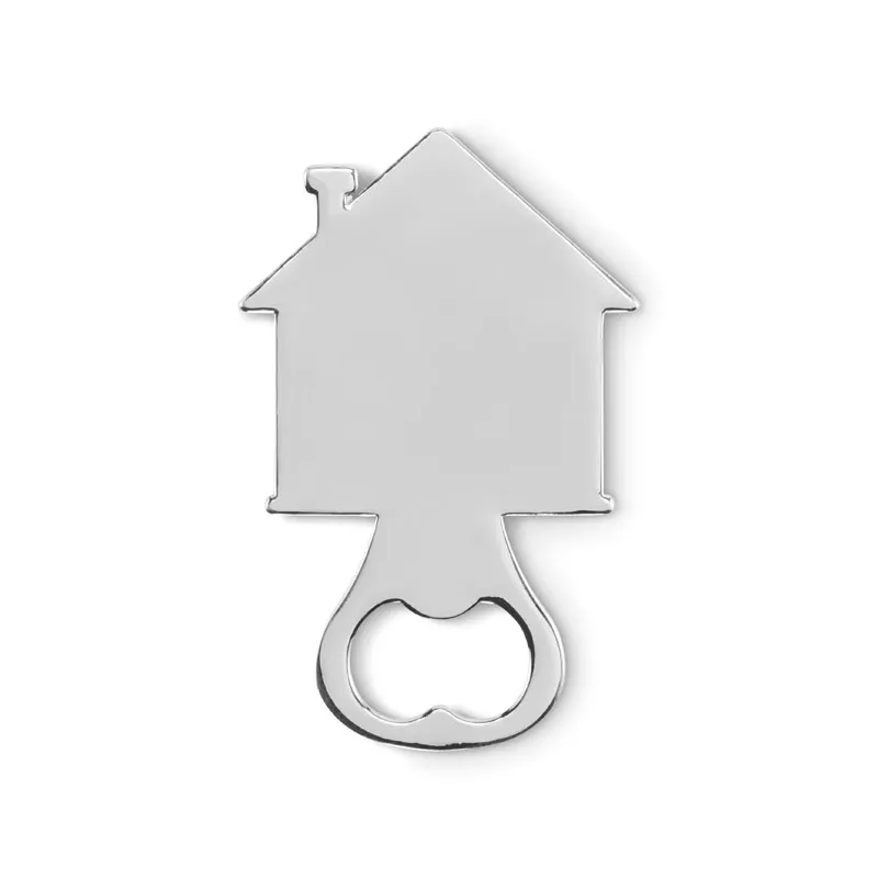 Otwieracz do butelek w kształcie domku MYHOUSE - Srebrny Mat (MO2828-16)
