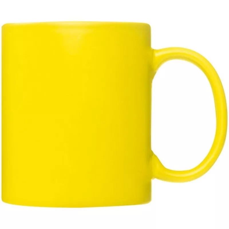 Kubek ceramiczny THESSALONIKI 300 ml - żółty (087208)