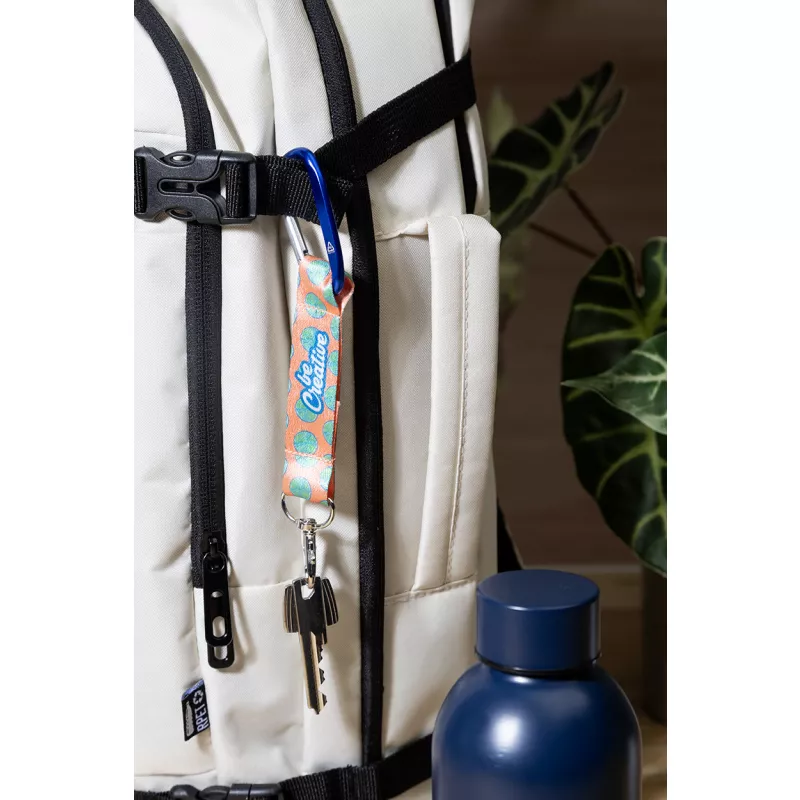 SuboRing Double personalizowany brelok RPET - niebieski (AP716993-06)