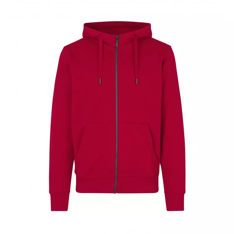 Bluza z kapturem ID CORE/zip 0638 300 g/m² - Red (0638-RED)