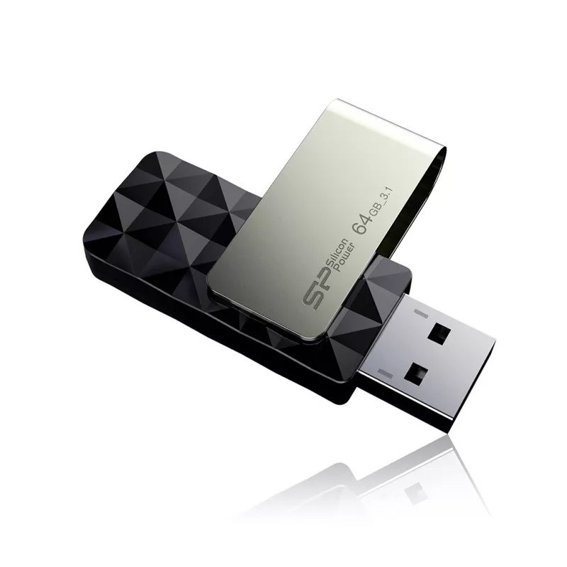 Pendrive Blaze B30, 8GB 3.1 Silicon Power - czarny (EG814003 64GB)