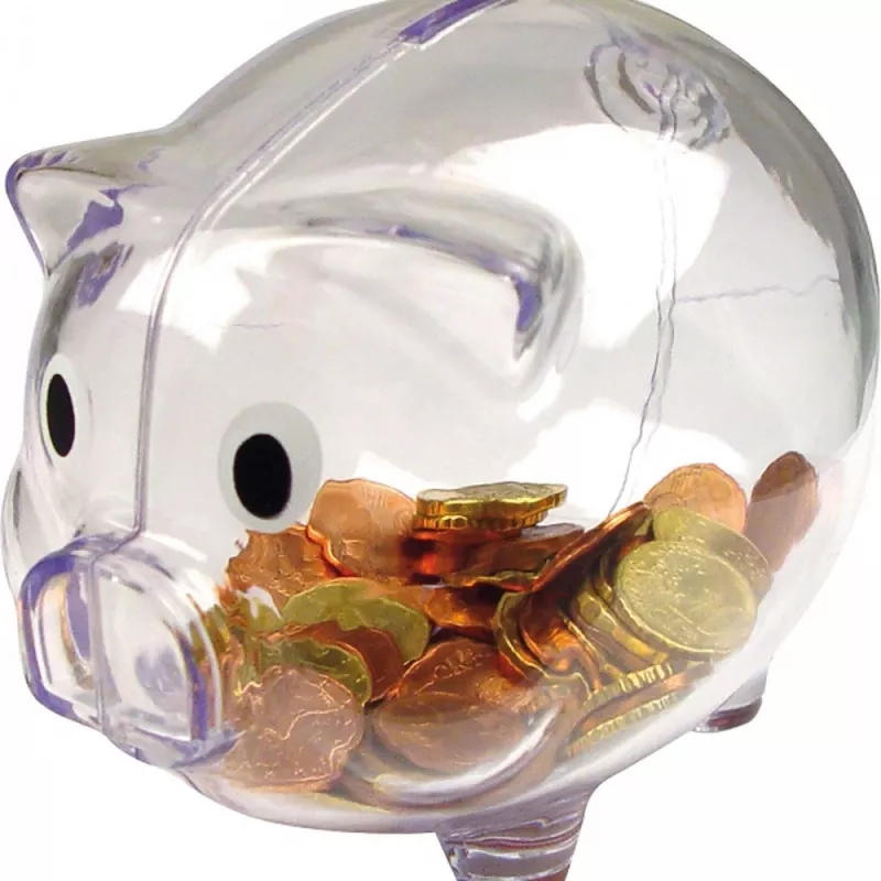 Skarbonka świnka TRUDY - przeźroczysty (5623566)