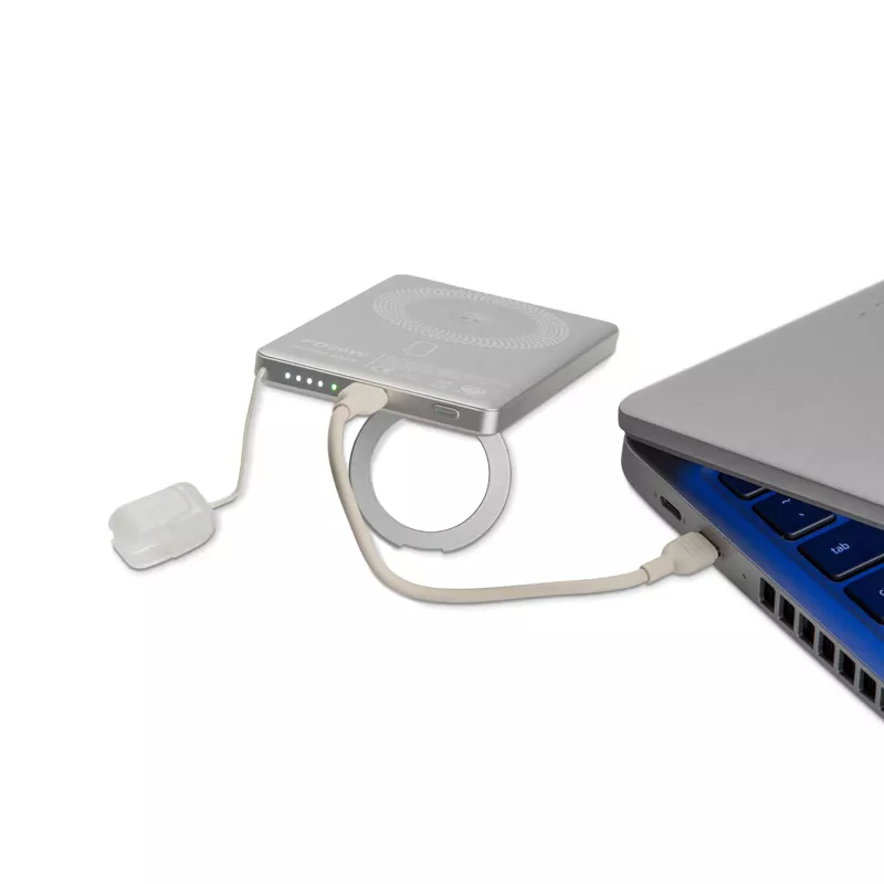 Powerbank ZYNTRA 5000 mAh 20W - srebrny (45136-00)