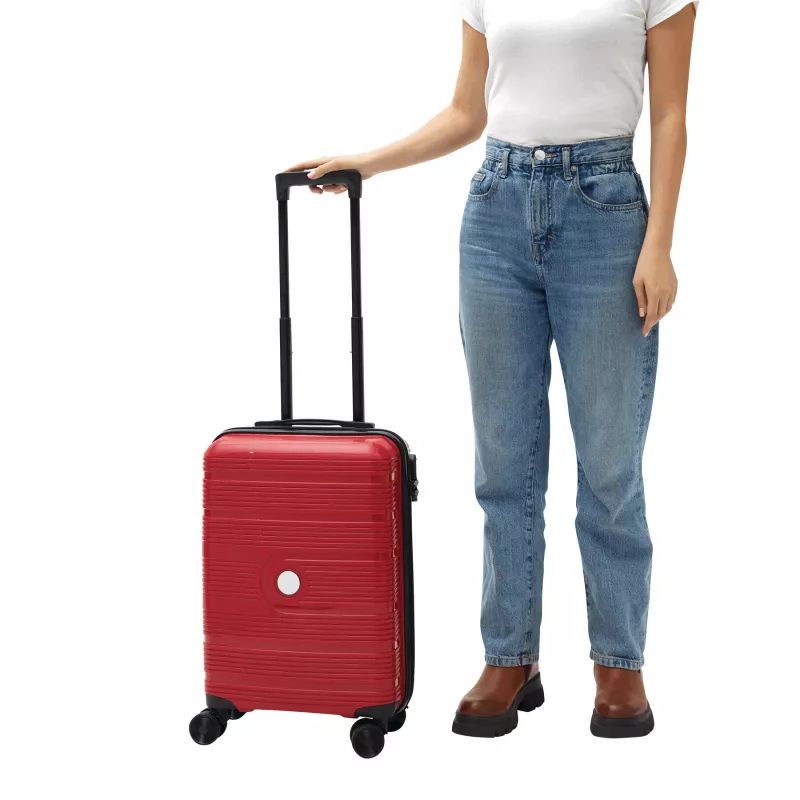 Walizka kabinowa na kółkach - czerwony (56-0204477)