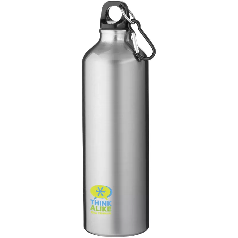 Butelka reklamowa 770 ml Oregon aluminiowa z karabińczykiem - Srebrny (10029701)