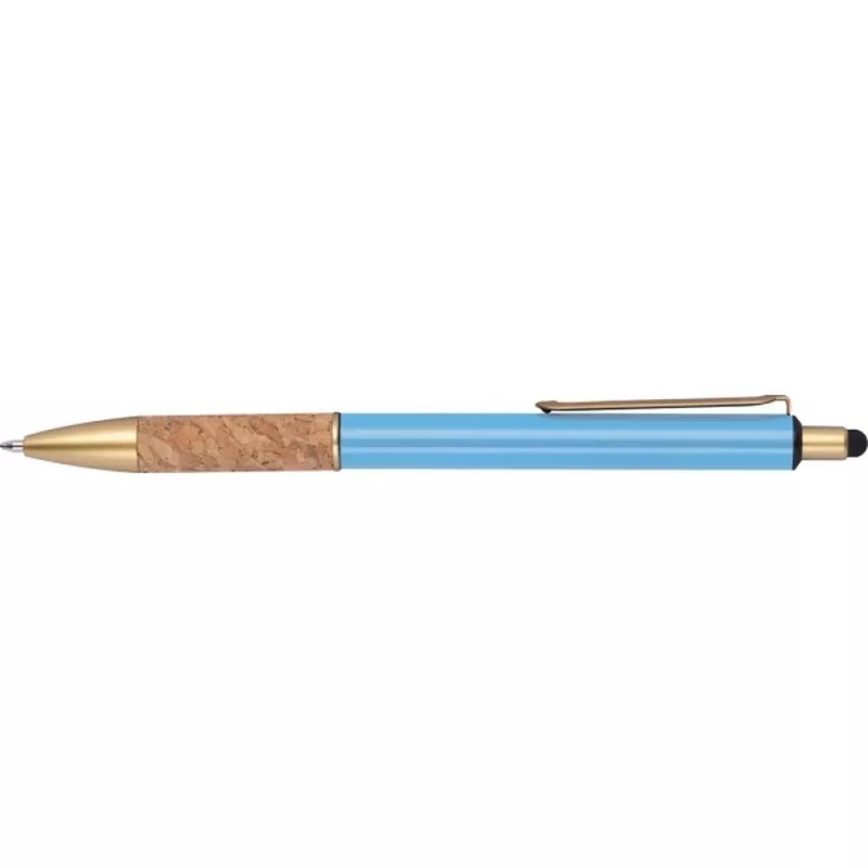 Długopis metalowy touch pen CAPRI - jasnoniebieski (369024)