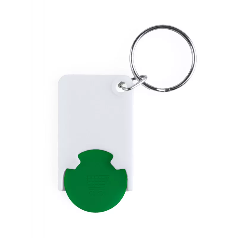 Zabax brelok do kluczy z miejscem na monete - zielony (AP741590-07)