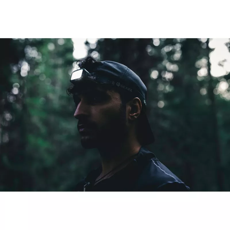 Latarka na głowę Gear X ze światłem COB, RABS - czarny, szary (P513.102)