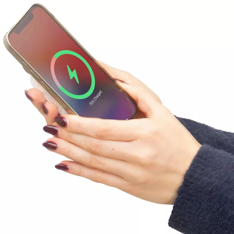 Bezprzewodowy Power Bank 5000 mAh - biały (VB101-02)