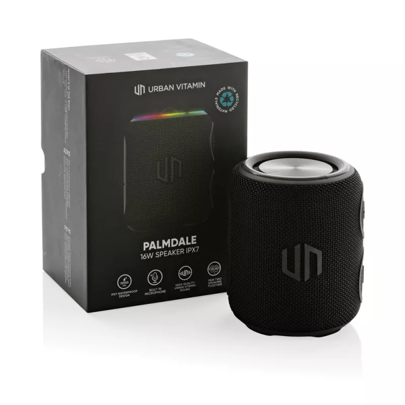 Głośnik bezprzewodowy 16W Urban Vitamin Palmdale, IPX7 - czarny (P331.521)