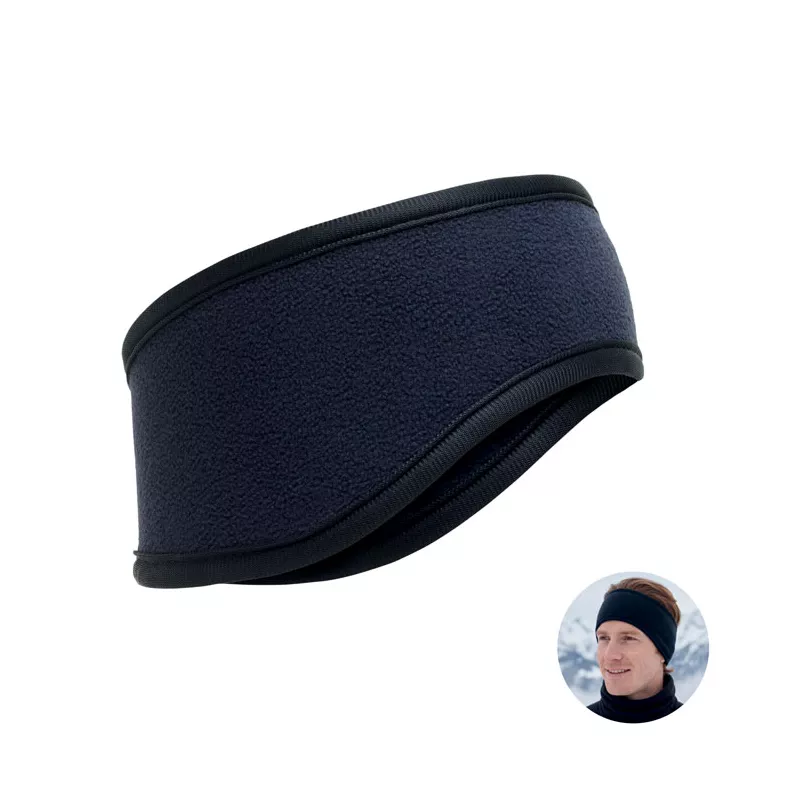 Opaska na głowę z polaru 280 g/m² WAVES - Francuski Granat (MO3125-85)
