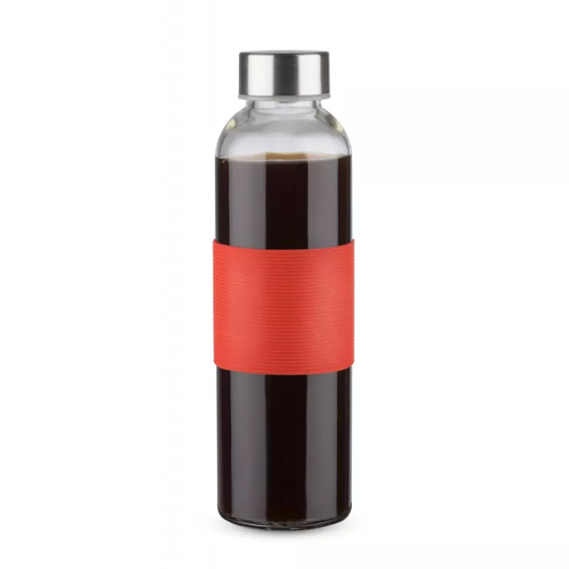 Butelka szklana GLASSI 520 ml - czerwony (16207-04)