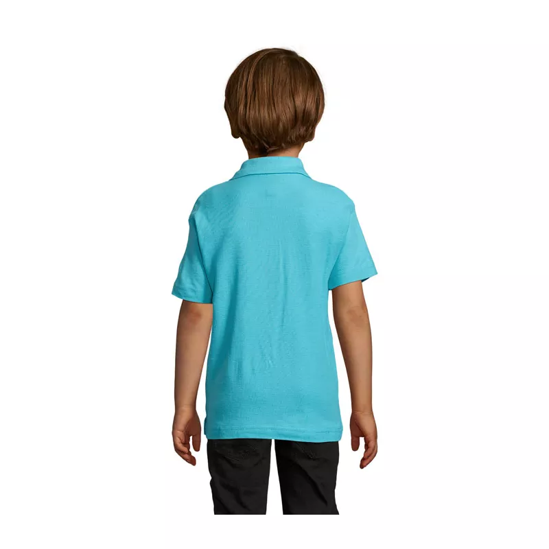 Polo dziecięce piqué 170 g/m² Sol's SUMMER II KIDS - Niebieski Atol (S11344-AL)