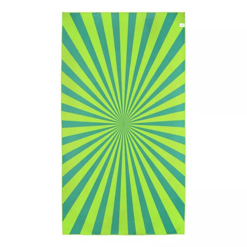 Szybkoschnący ręcznik plażowy R-PET 100×180 cm, sublimacja - jasnozielony (LT97215-N0032)