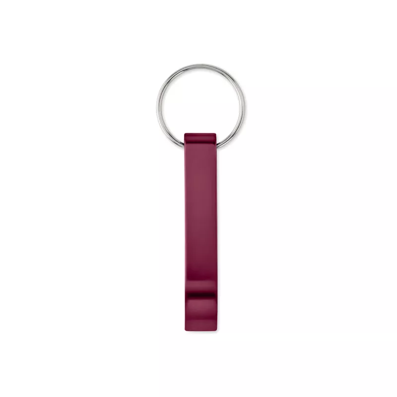 Brelok z aluminium z recyklingu OVIKEY - Burgund (MO6923-02)