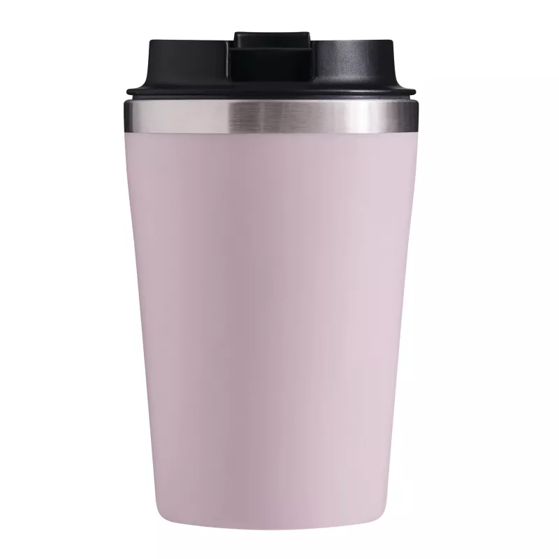 Kubek podróżny 350 ml TAKE & GO dwuścienny - różowy (56-0304645)