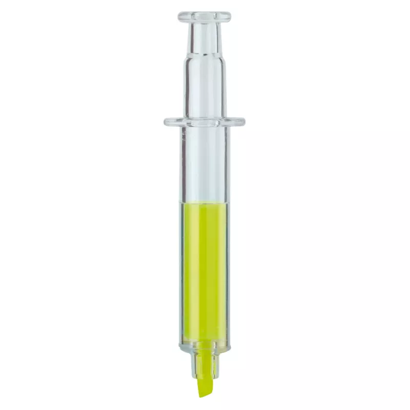 Zakreślacz- strzykawka - żółty transparentny (LT81458-N0441)