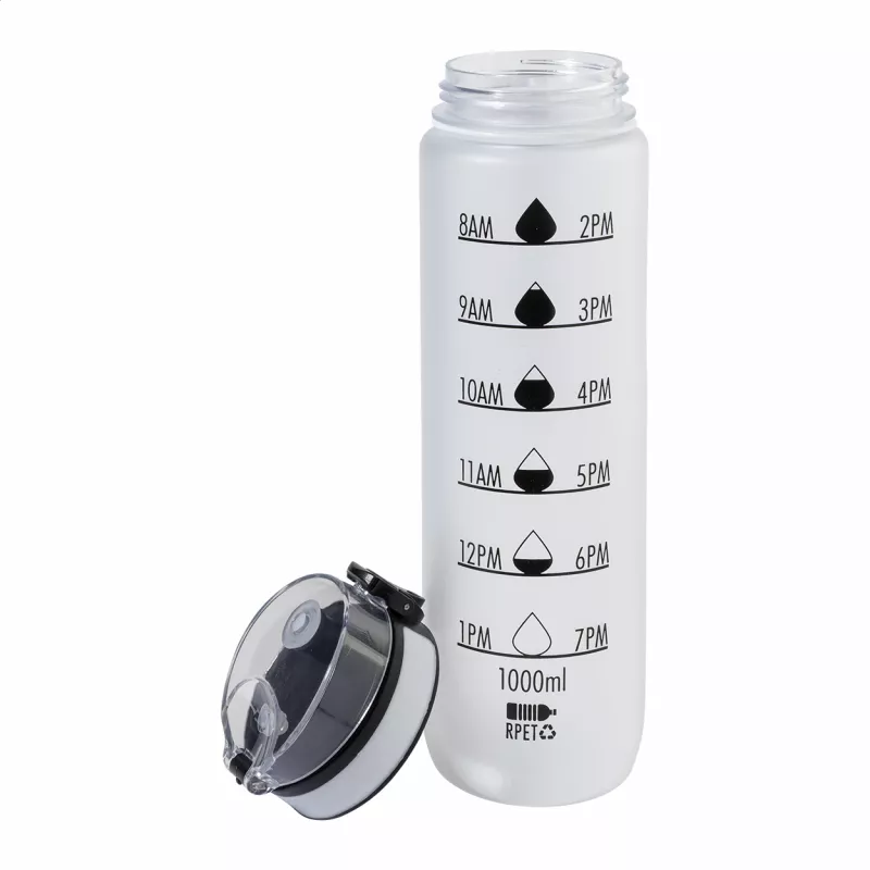 Sipcount Butelka motywacyjna RPET - biały (AP800696-01)