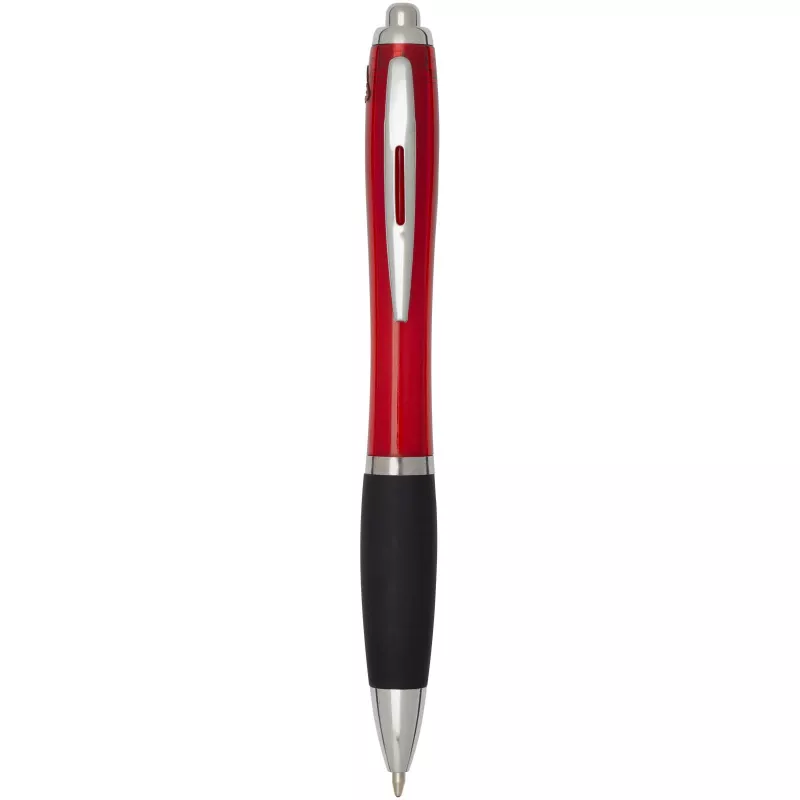 Nash długopis kulkowy z tworzyw sztucznych pochodzących z recyklingu z certyfikatem RCS z kolorowym korpusem i czarnym uchwyt - Czerwony (10644821)