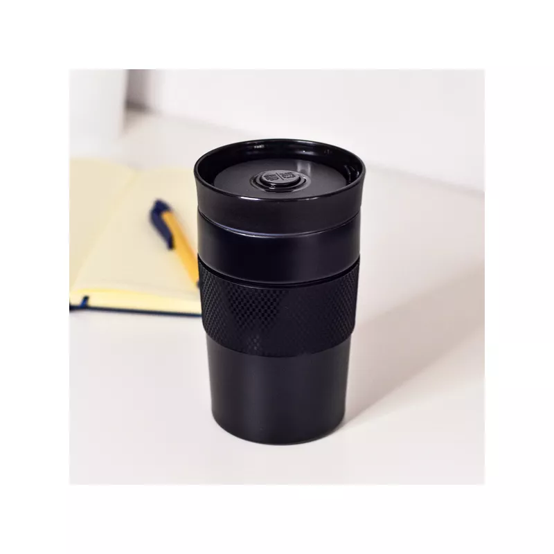 Kubek termiczny Husavik 320 ml - czarny (R08480.02.O)