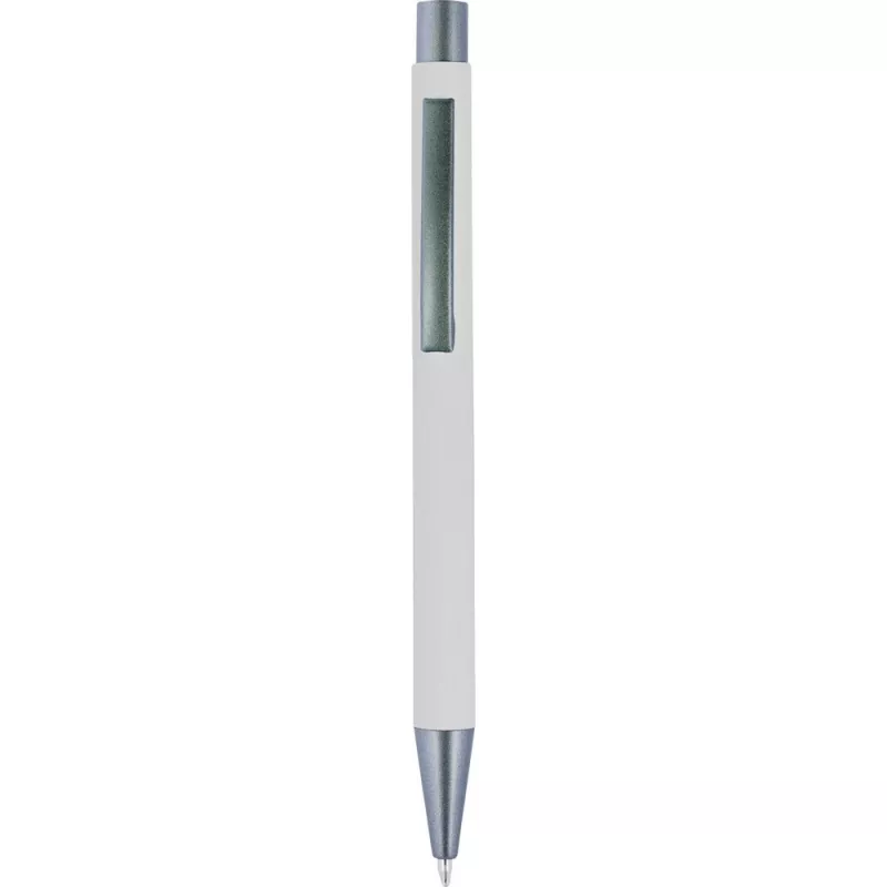 Długopis metalowy z lustrzanym grawerem - biały (V1916-02)