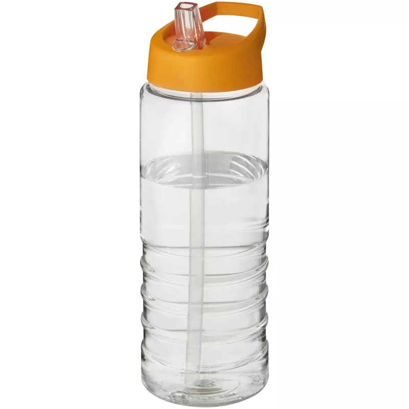 Bidon H2O Treble o pojemności 750 ml z wieczkiem z dzióbkiem - Pomarańczowy-Przezroczysty (21087709)