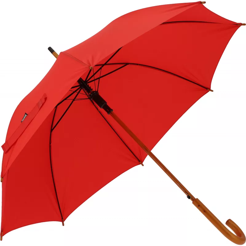 Parasol automatyczny ø105 cm RPET CHRISTINE - czerwony (4243605)