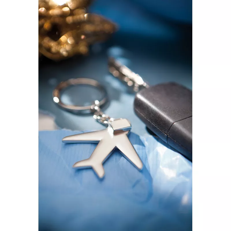 Brelok na klucze AIRCRAFT - srebrny (56-0407833)