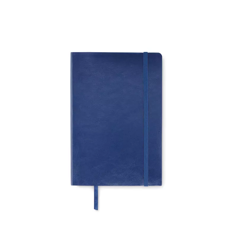 Notes A5 z recyklingu 80 kartek w linię BRETA - Niebieski (MO2118-04)