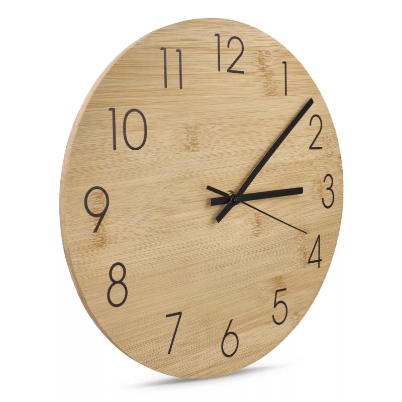 Bambusowy zegar ścienny - naturalny-t (LT91105-N0094)
