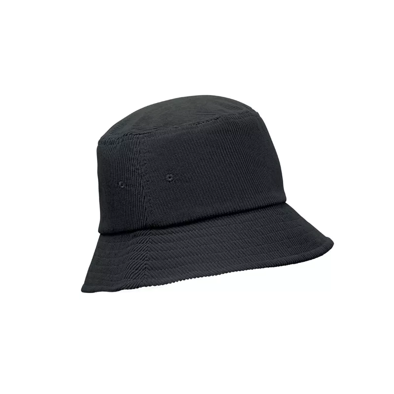 Kapelusz bucket sztruksowy 220 g/m² SCOOP - Czarny (MO2869-03)