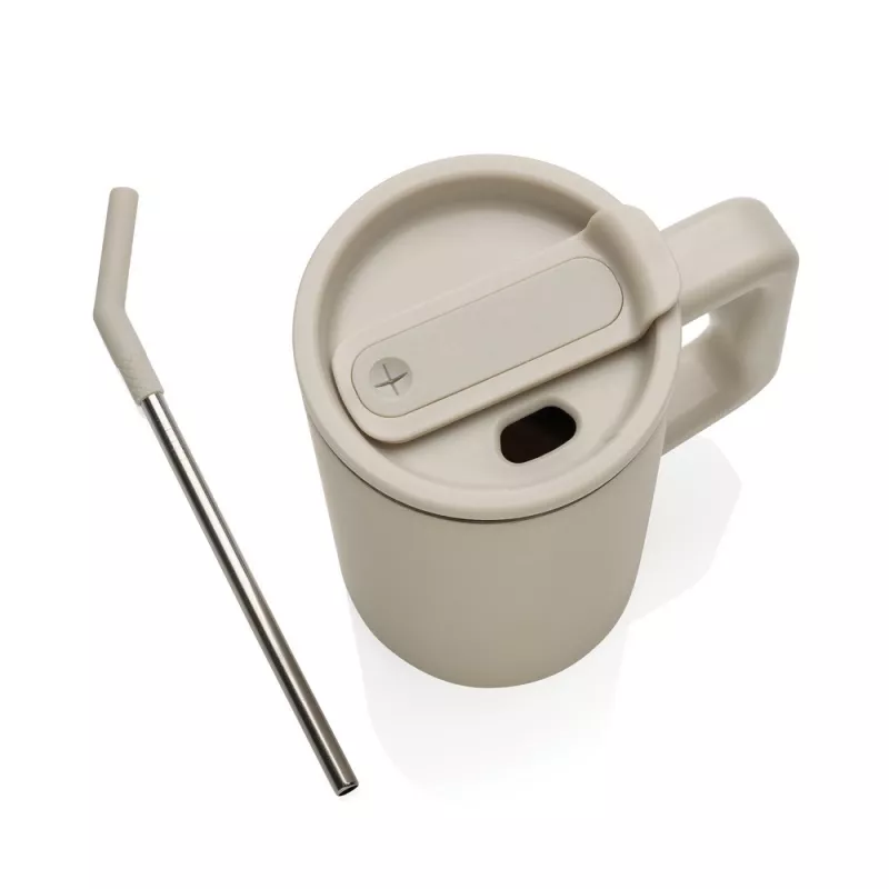 Kubek termiczny 800 ml Cube - beżowy (P437.3119)
