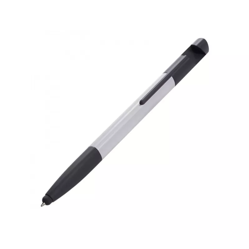 Długopis plastikowy z linijką DAAN - szary (064207)
