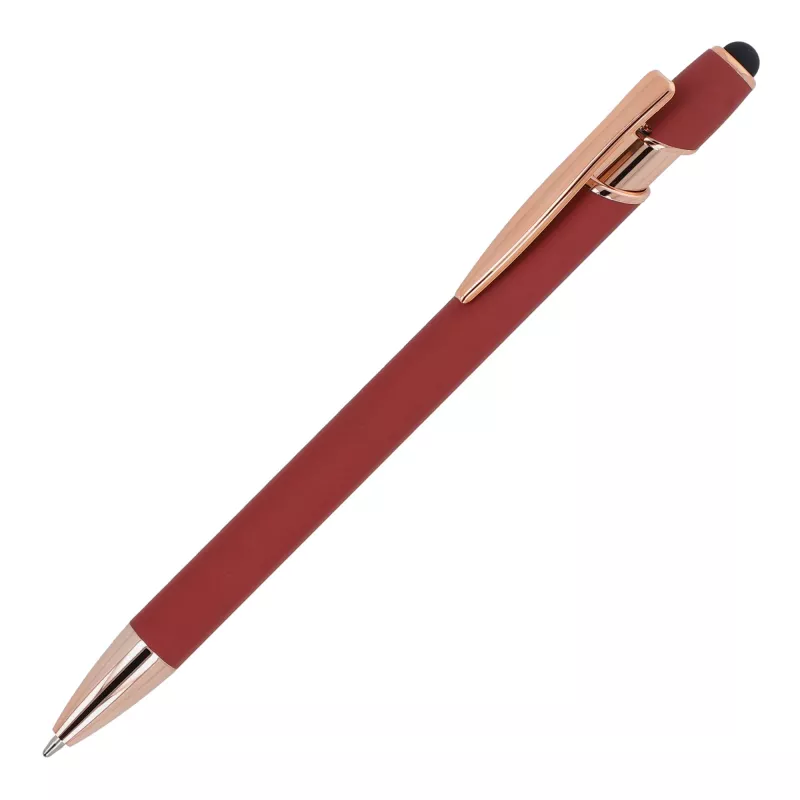 Ballpen Paris Deluxe Metal Rubberised - ciemnoczerwony (LT87783-N0020)