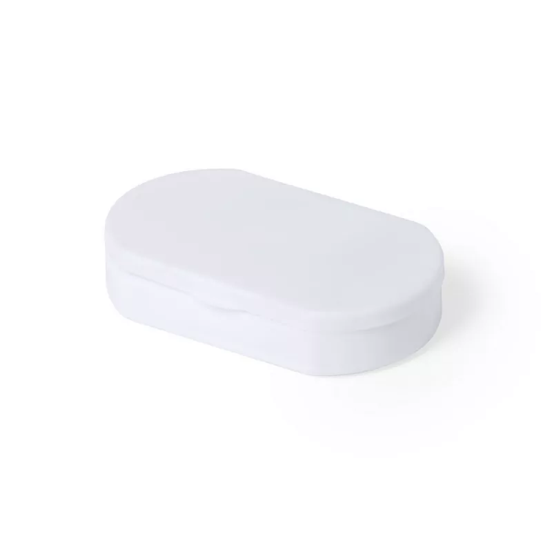 Antybakteryjny pojemnik na tabletki z 3 przegrodami - biały (V8862-02)