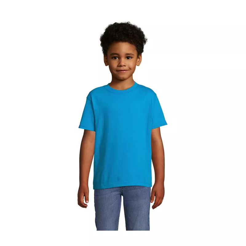 Koszulka dziecięca 190 g/m² Sol's IMPERIAL KIDS - Aqua (S11770-AQ)