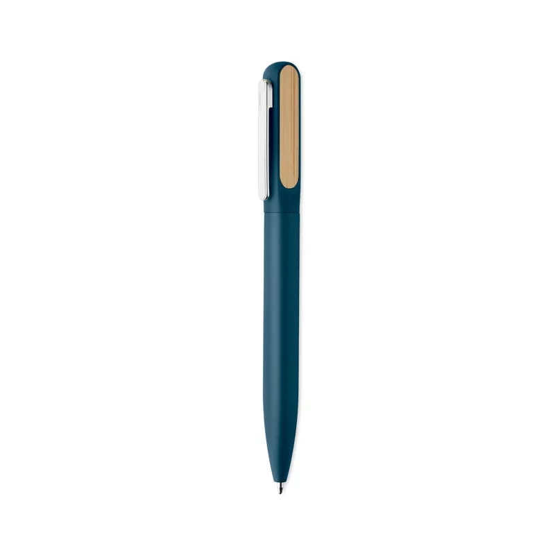 Długopis obrotowy z aluminium z recyklingu ALUBA - Niebieski (MO2806-04)