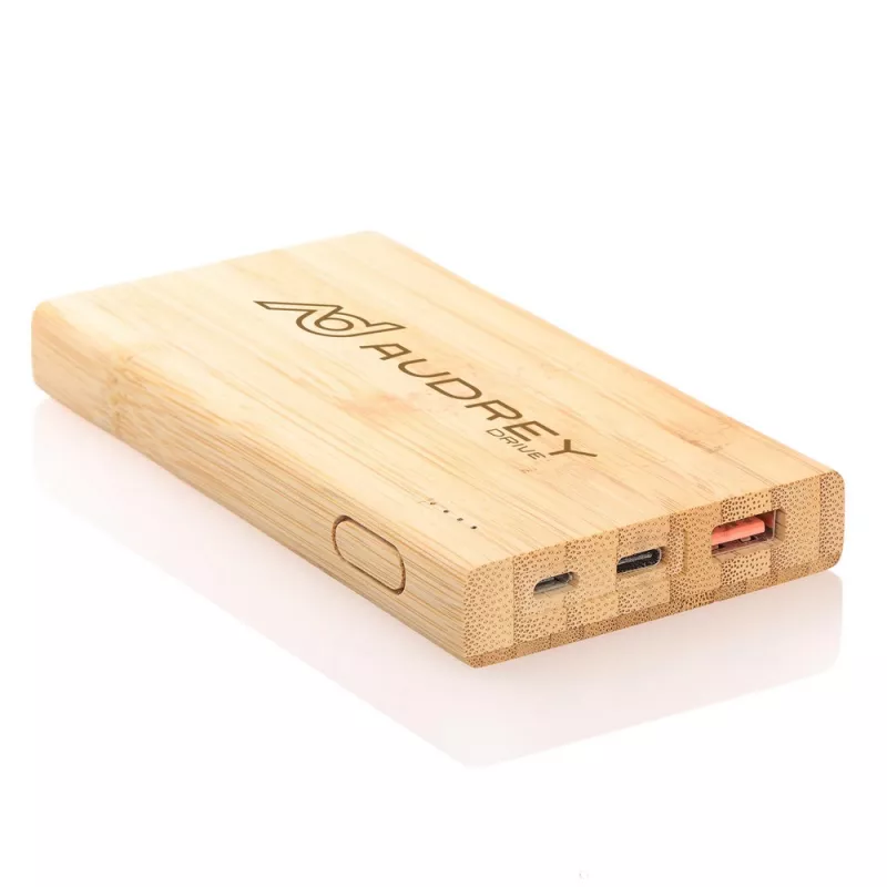 Bambusowy power bank 8000 mAh B'RIGHT | Caroline - drewno (V0348-17)