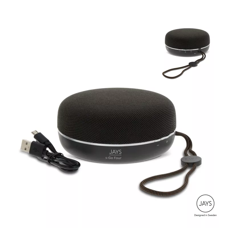 T00521 | Jays S-Go Four TWS Bluetooth Speaker 10W - czarny (LT45306-N0002)