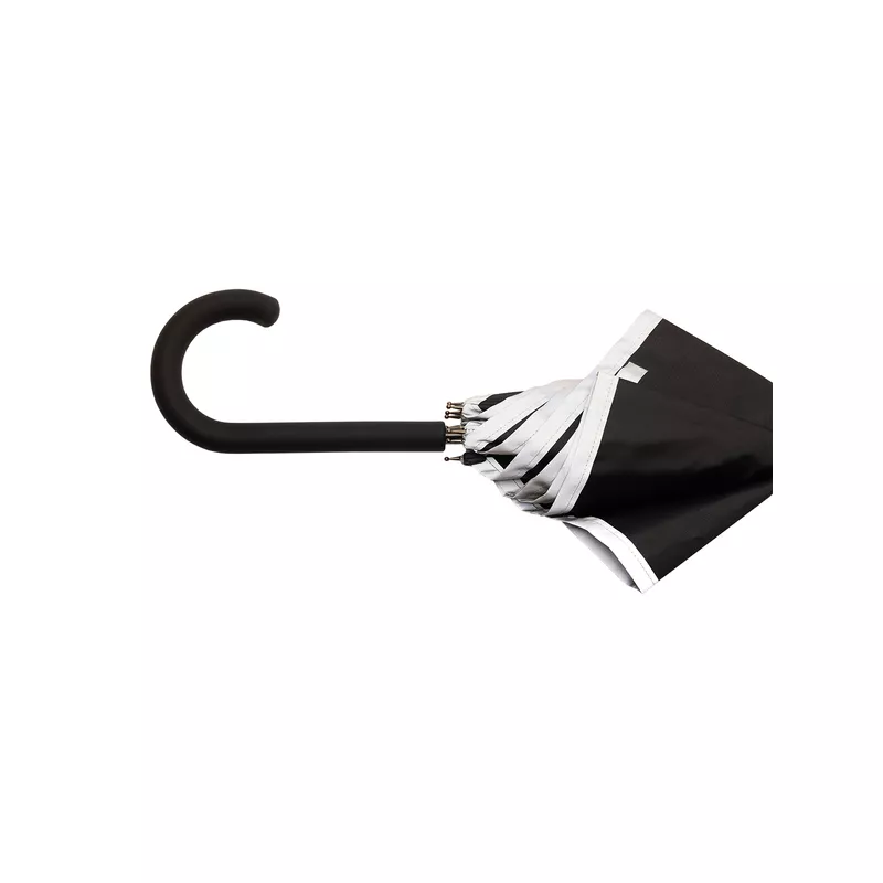 Parasol z taśmą odblaskową ø102 cm REFU - czarny (R07951.02)