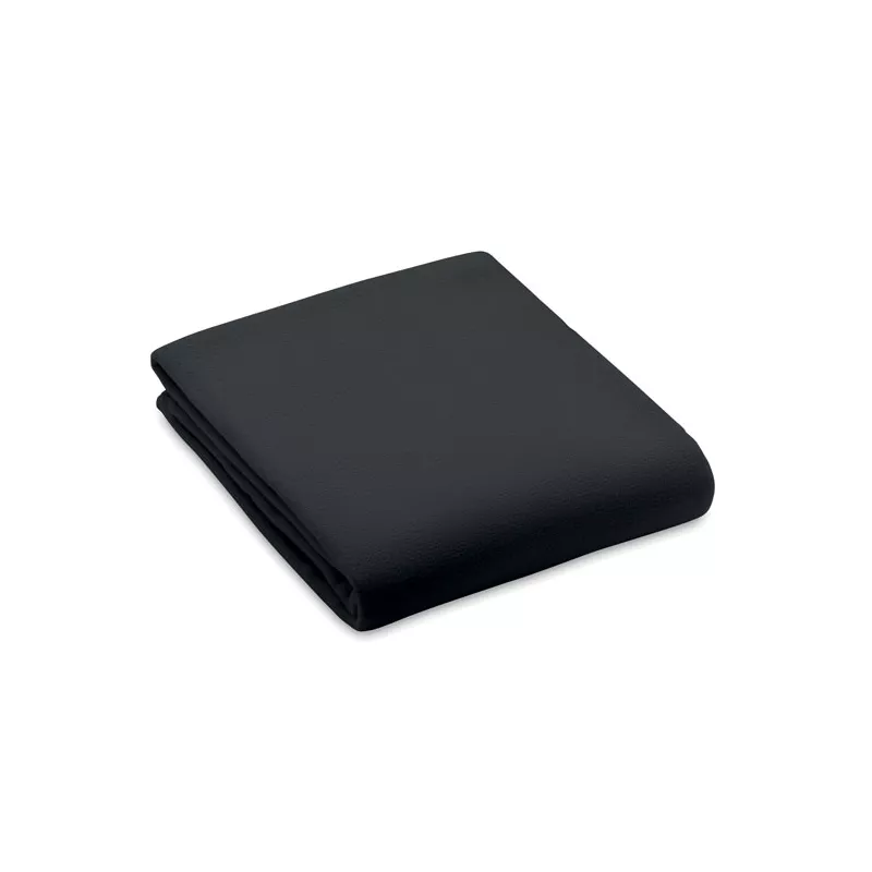 Koc polarowy RPET 120x150 cm 130 g/m² BOGDA - Czarny (MO6805-03)